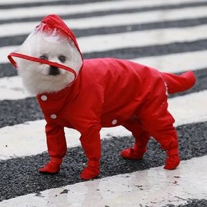 Shein Dog Red Rain Onesie Medium